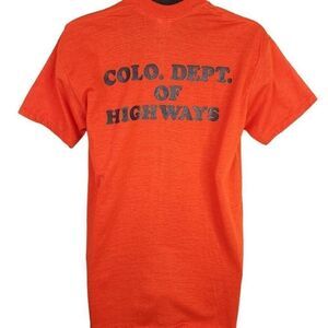 Colorado Department Of Highways T Shirt Vintage 80s Shera Made In USA Medium